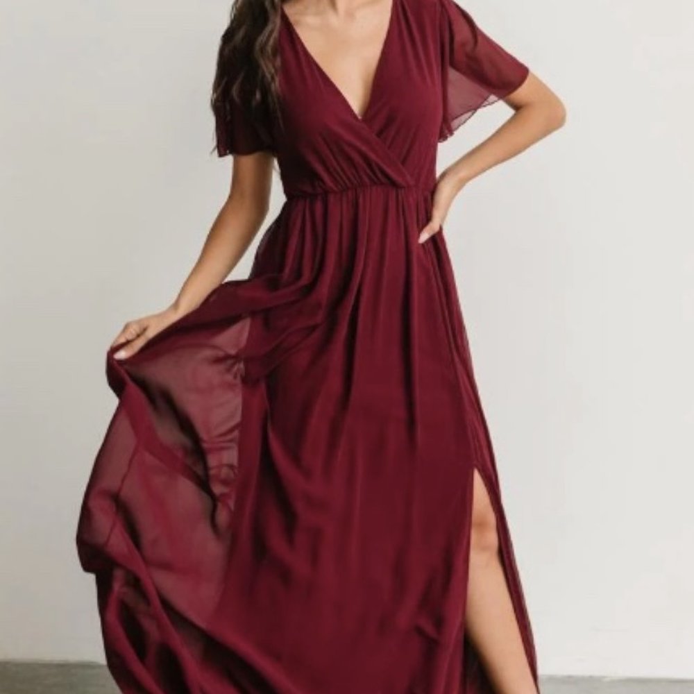 Baltic Born Vaughnie Maxi Dress in Merlot